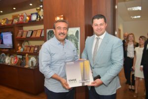 Başkan Akay ve Çetin’e projeyi anlattılar
