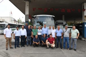 Ayhan Barut otobüsçü ve dolmuşçu esnafıyla buluştu
