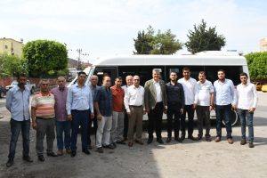 Ayhan Barut, dolmuşçu esnafıyla bir araya geldi
