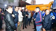 Başkan Soner Çetin güne yine erken başladı