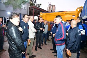Başkan Soner Çetin güne yine erken başladı