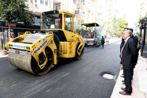 Güneş açtı, asfalt çalışması hızlandı