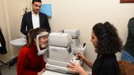 Büyükşehir kreşindeki 200 minik göz taramasından geçirildi