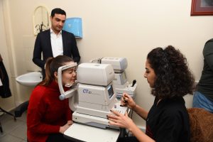 Büyükşehir kreşindeki 200 minik göz taramasından geçirildi