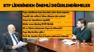 Papa müslüman kanı üzerinde zafer dansı yapıyor