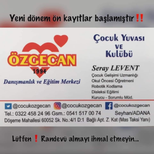 özgecan’da yeni dönem kayıtları Başladı.