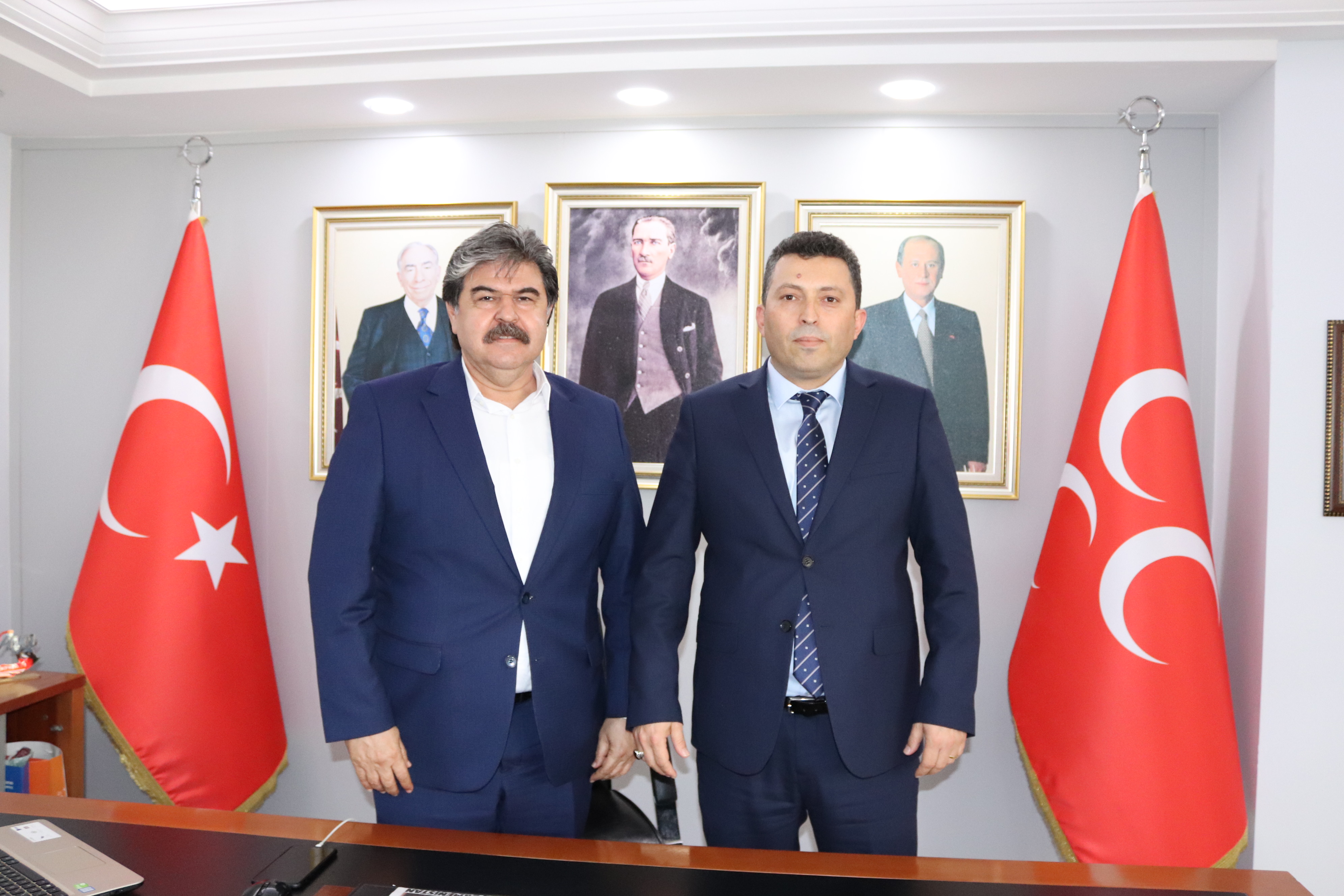 MHP Adana İl Başkanı Bünyamin Avcı ve MYK Üyesi Uğur Öztürk, Adana’da hedefi büyük tutuyorlar…