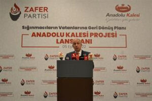 ZAFER PARTİSİ ÖRTÜLÜ İSTİLAYI ANADOLU KALESİ İLE SONA ERDİRECEKTİR