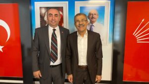 CHP ADAY ADAYI TURGUT YASTI’DAN BAŞKAN ÇELEBİ’YE ZİYARET
