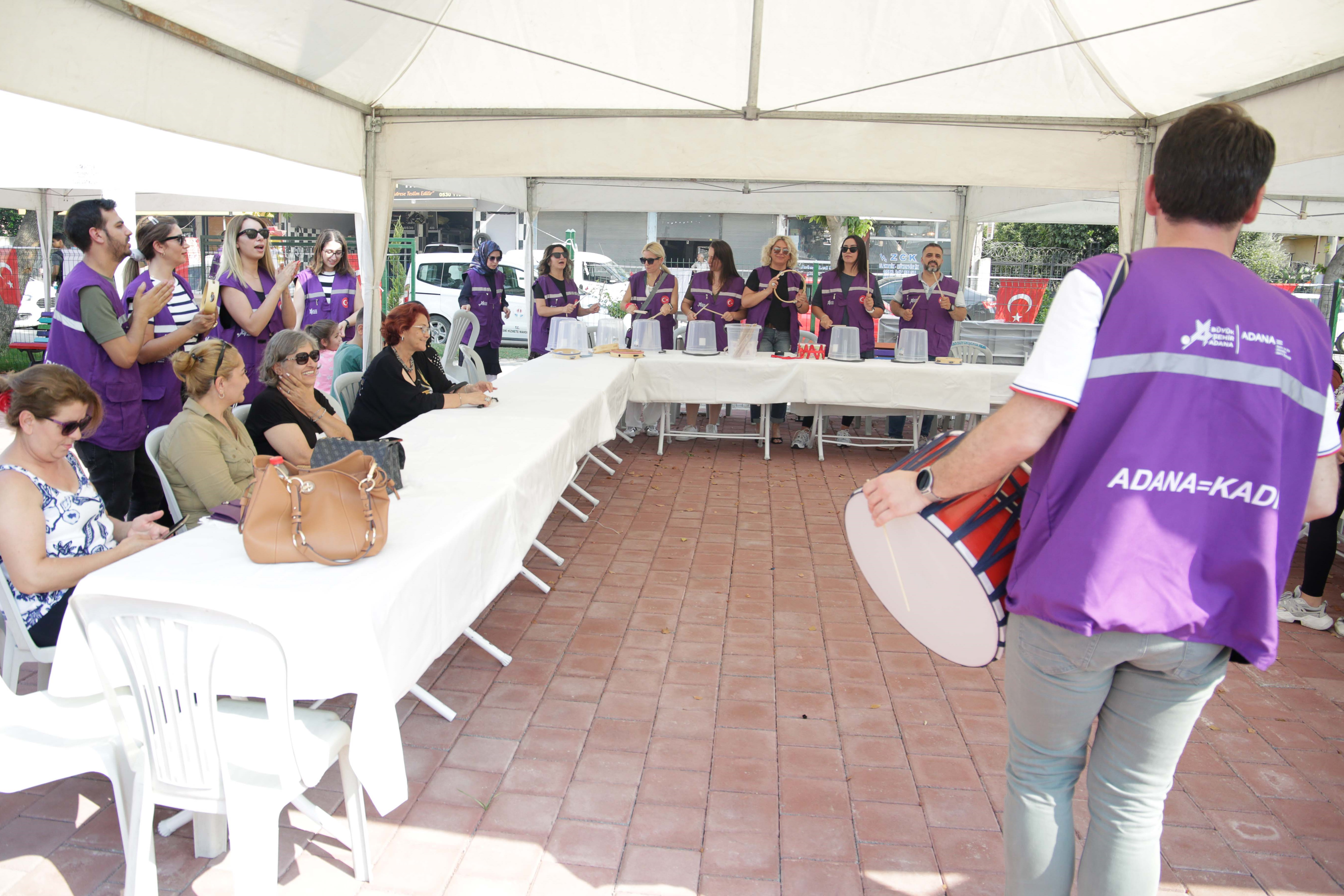 Adana Mor Yerleşke’de tanıtım ve bilgilendirme