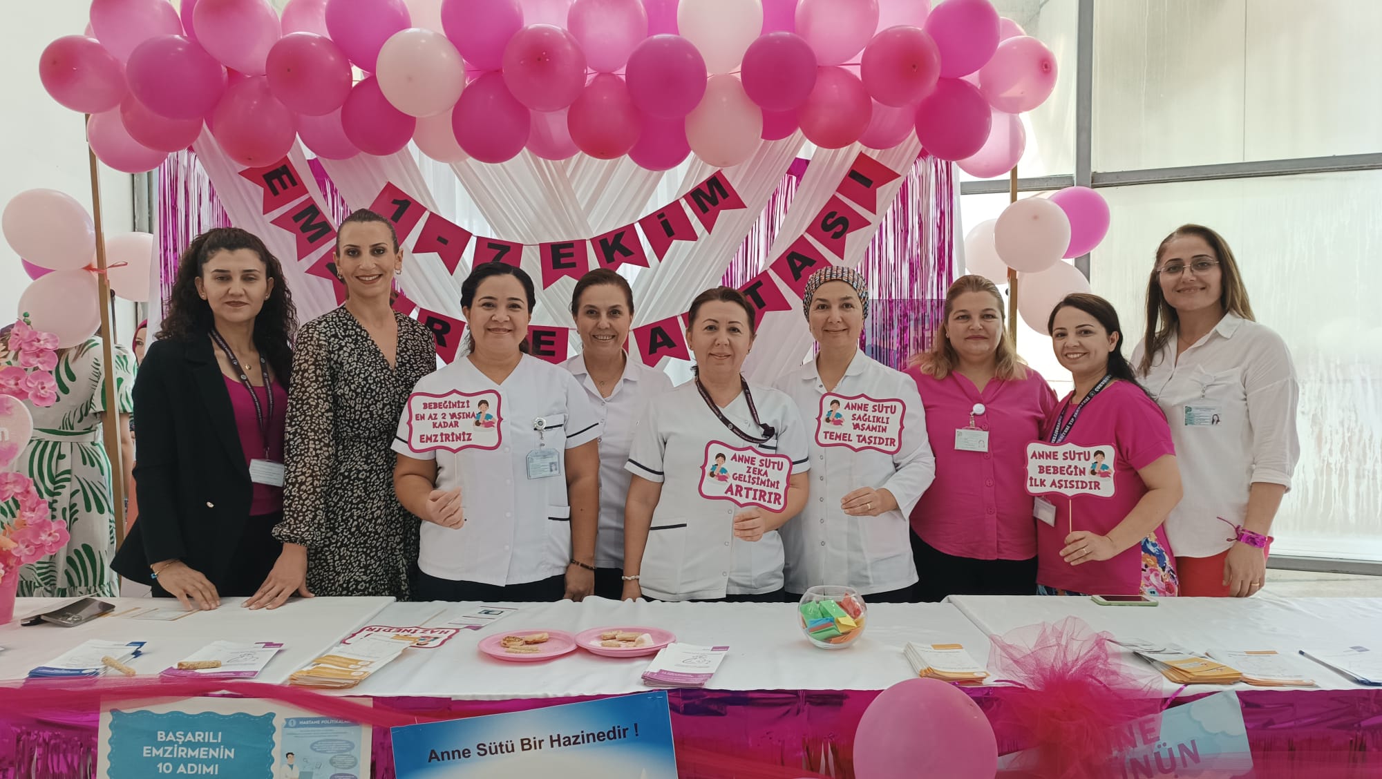 BALCALI VE YÜREĞİR DEVLET HASTANESİ’N DEN ORTAK EMZİRME HAFTASI KUTLAMASI
