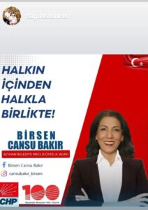 Birsen Cansu Bakır, Seyhan İçin hep beraber yönetmek için Adayım dedi.