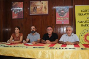 Eğitim Sen Adana Şube başkanı Fatih Toprak; “Okullarda temizlik bir lüks değil, zorunluluktur!