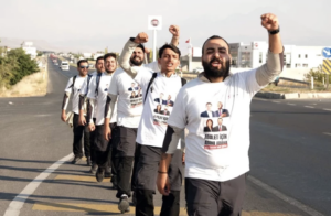 Gençlerin, Adana’dan Silivri’ye Özgürlük Yürüyüşü 17. gününde