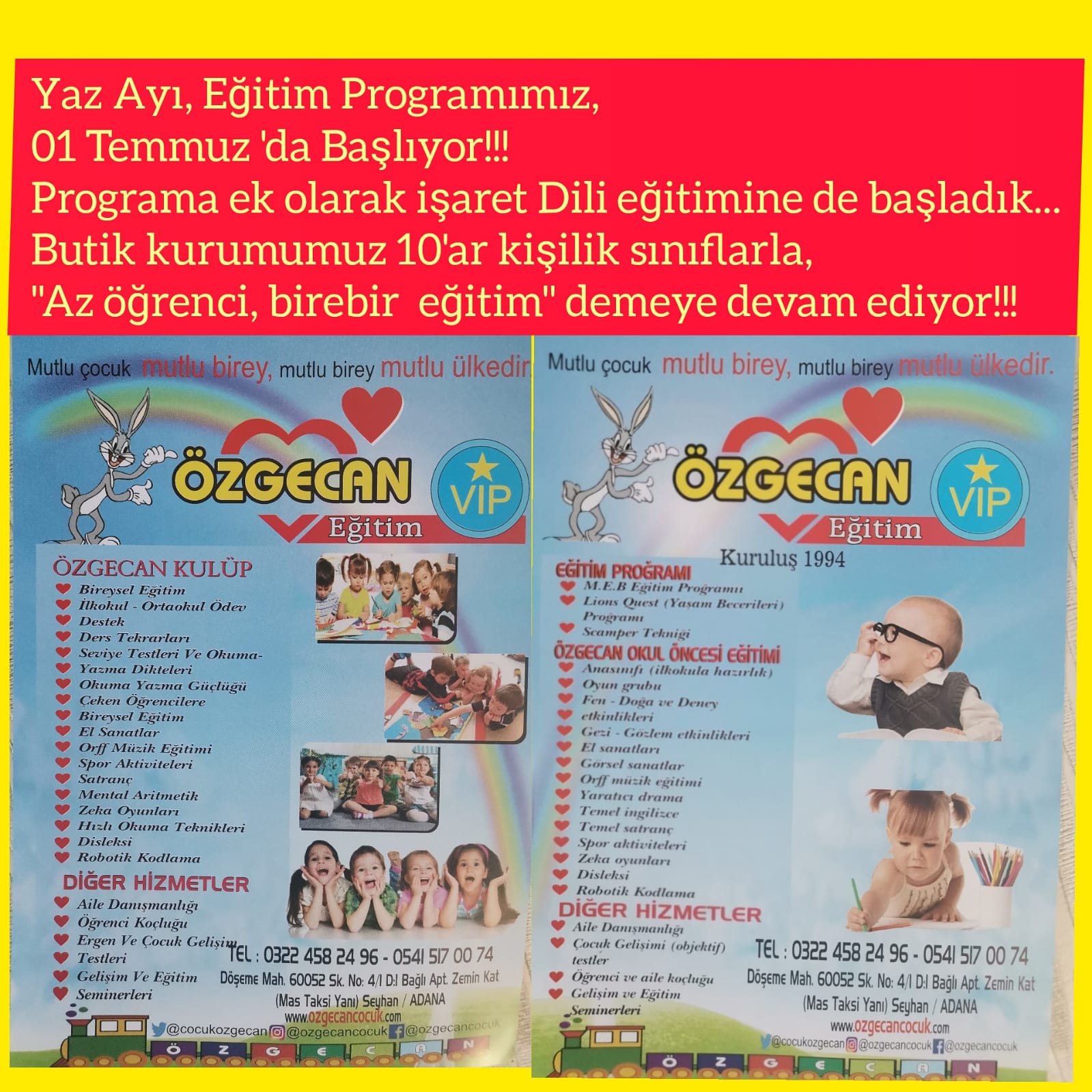 özgecan’da yeni dönem kayıtları Başladı.