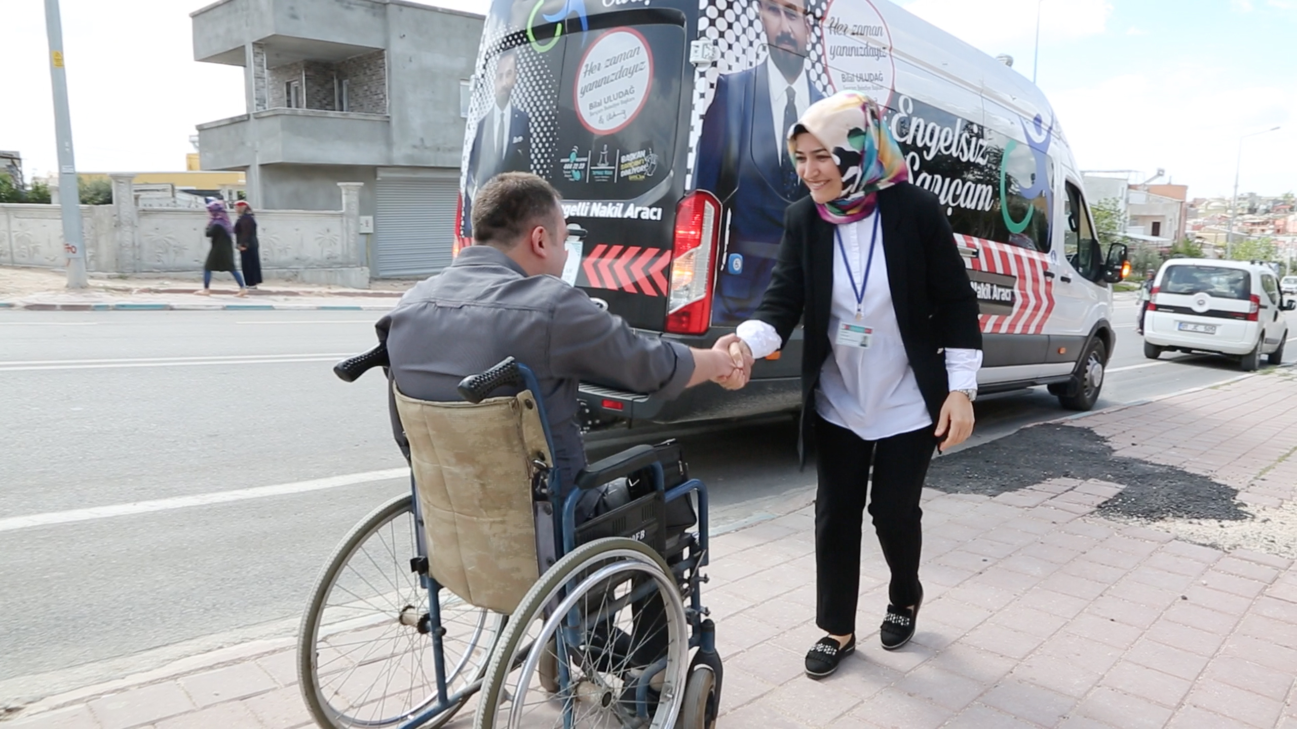 SARIÇAM’DA ENGELSİZ HİZMET ARACI YOĞUN İLGİ GÖRÜYOR