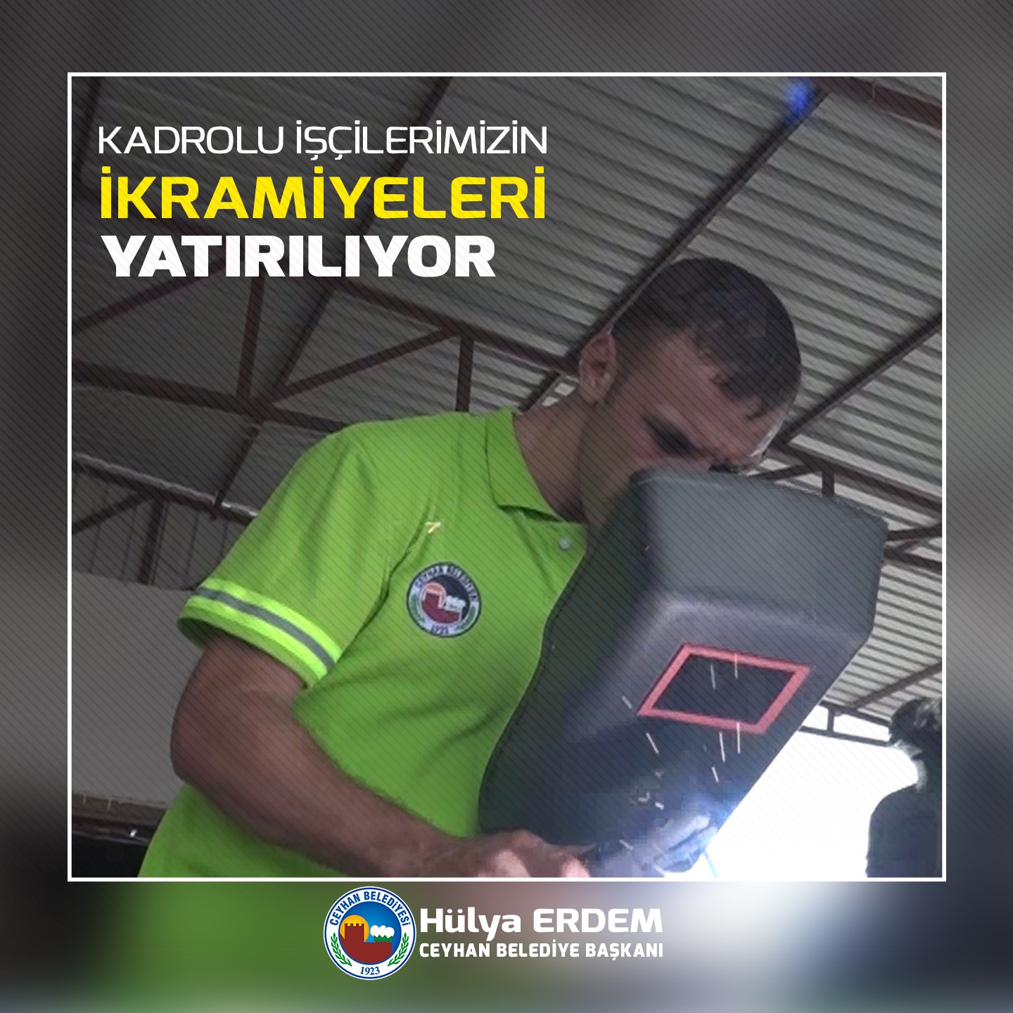 BAŞKAN ERDEM’DEN KADROLU İŞÇİLERE İKRAMİYE