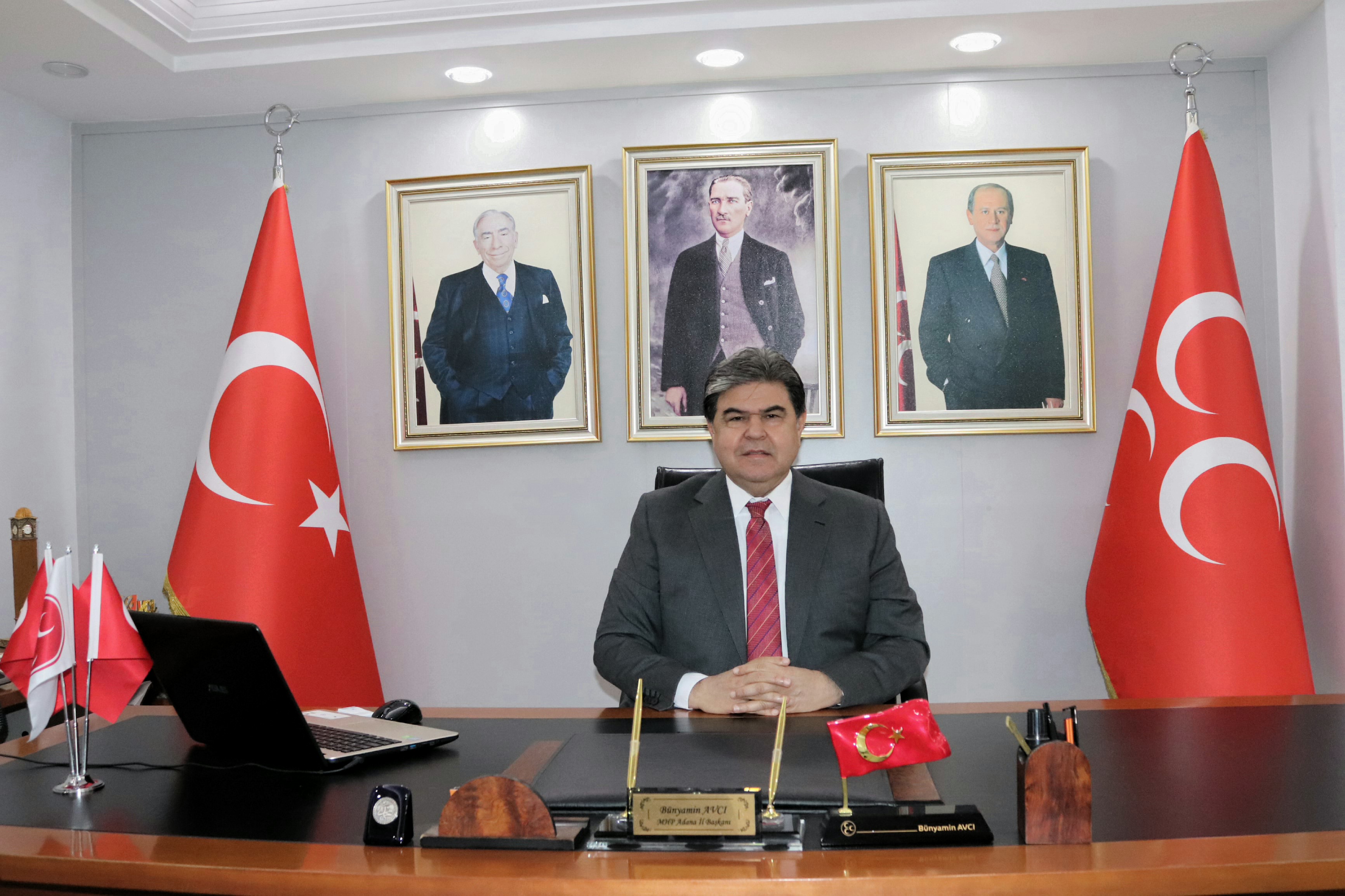 MHP Adana İl Başkanı Bünyamin Avcı’dan  Milliyetçiler Günü ve bayram mesajı…