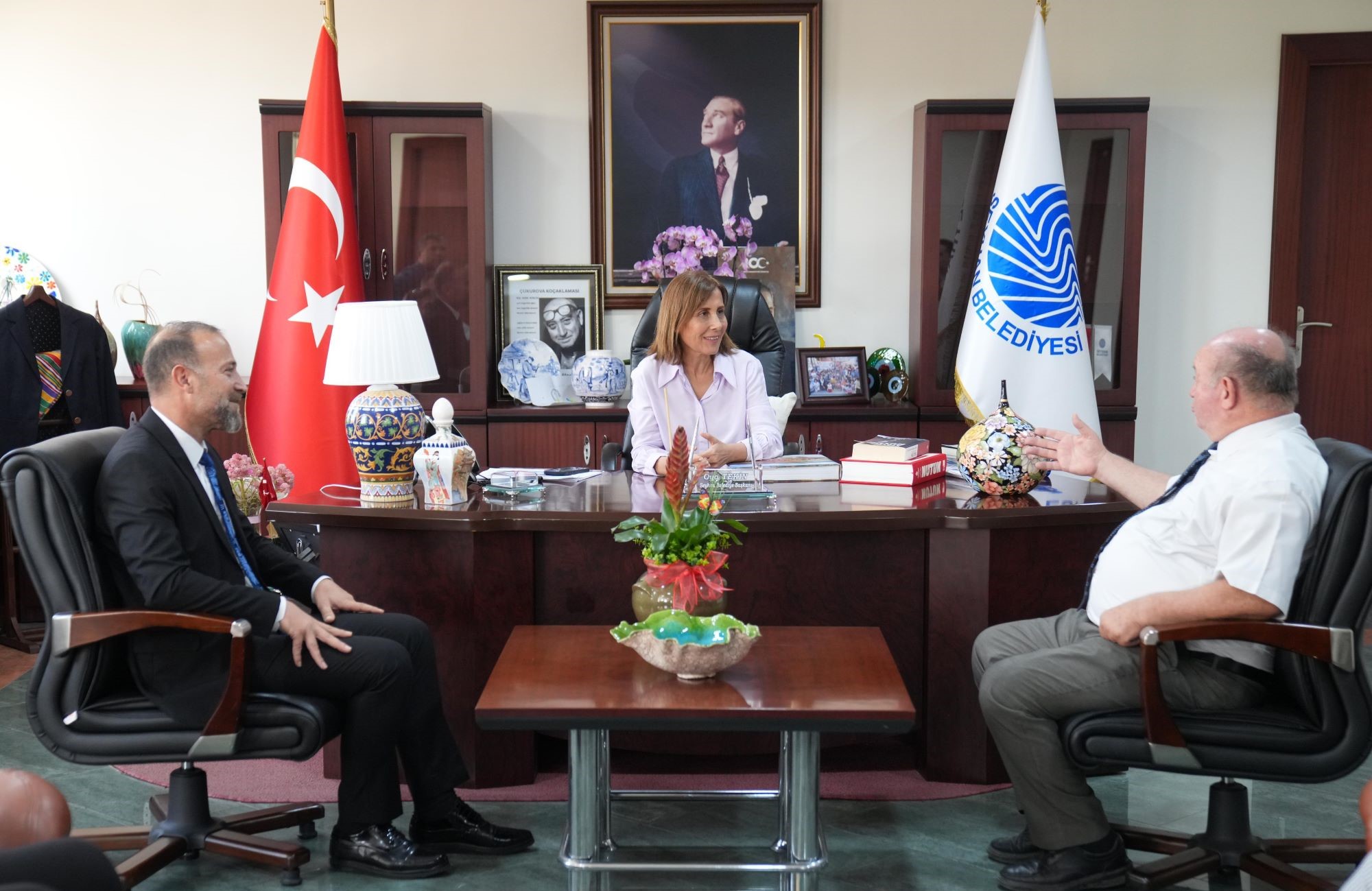 ÇGC’DEN BAŞKAN OYA TEKİN’E HAYIRLI OLSUN ZİYARETİ