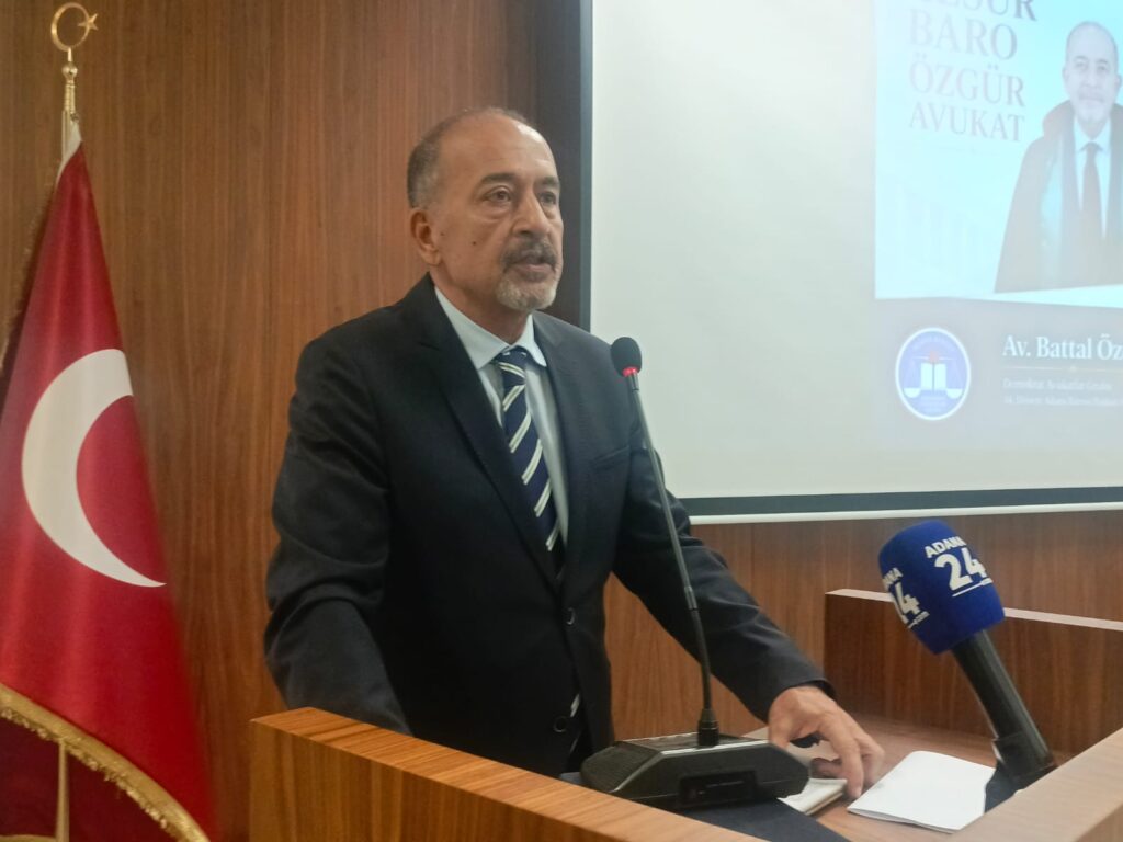 AV. Battal Özer Baro Başkanlığına adaylığını açıkladı.