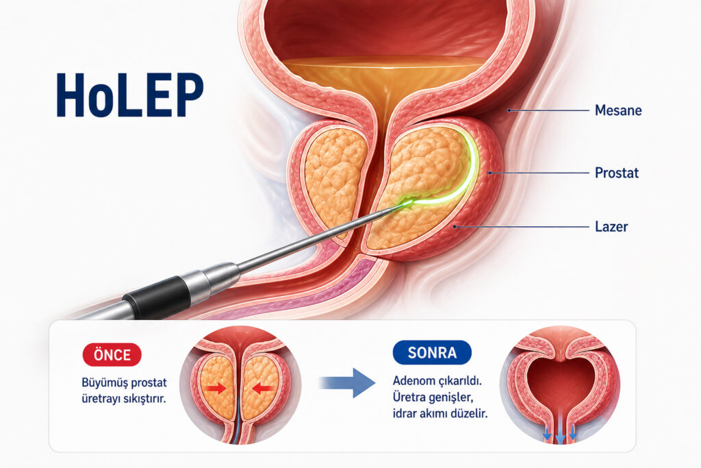 Lazerle Prostat Ameliyatı HoLEP