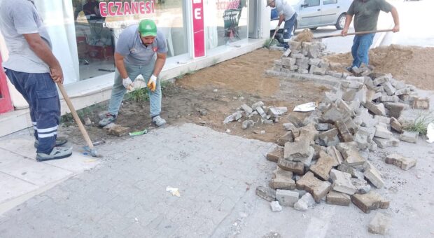 Başkan Erdinç Altıok sahada…